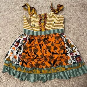 Matilda Jane girls Halloween themed dress size 6 Preowned